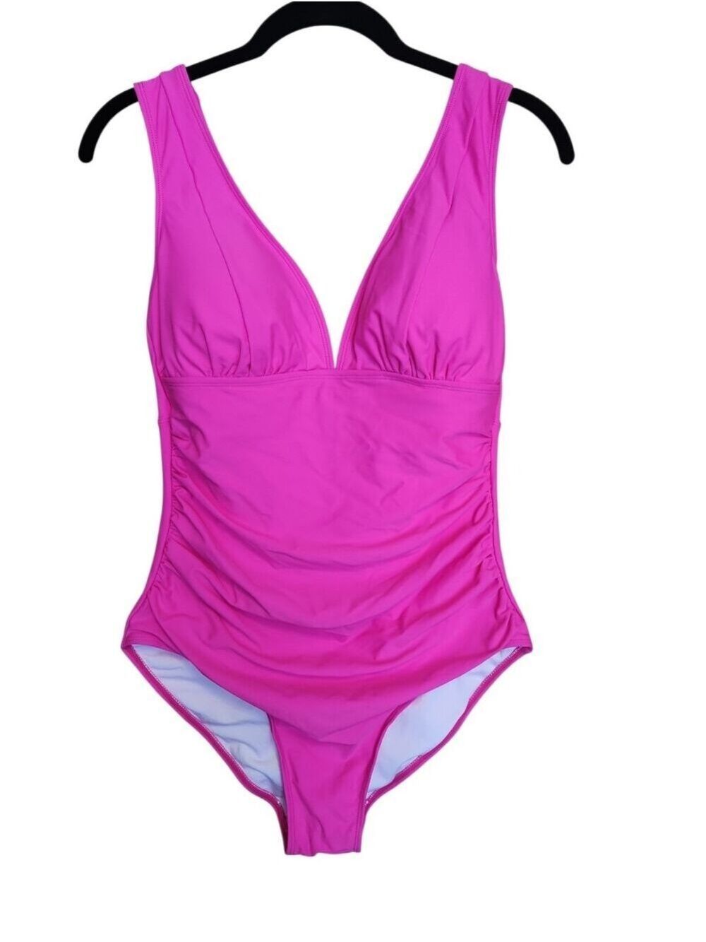 EOMONIE WOMEN'S FUSHIA PINK ONE PIECE TUMMY CONTROL SWIMSUIT SIZE MEDIUM NWT